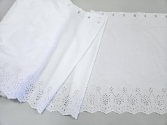 záclona tkaná s výšivkou madeira 40 cm