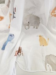 záclona tkaná dětská safari v. 295 cm