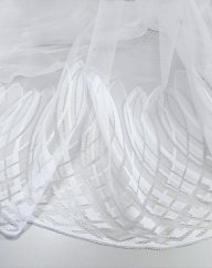 záclona pletená smyčky olůvko