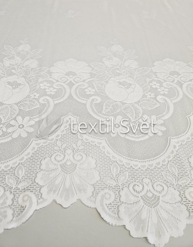 záclona pletená růžička N - Výška [cm]: 180