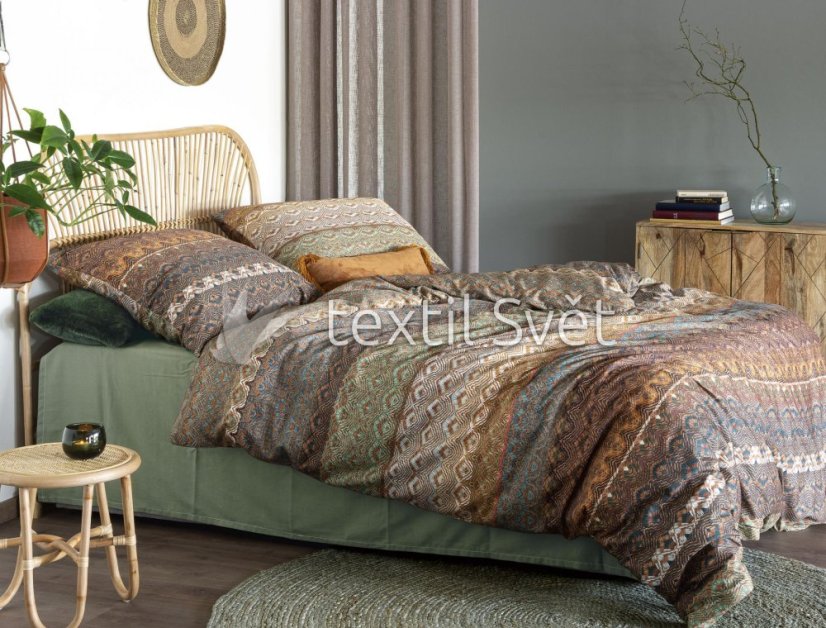Ložní souprava bavlněný satén IRISETTE - ložní souprava bavlněný satén Irisette: Indian Ložní souprava bavlněný satén IRISETTE - ložní souprava bavlněný satén Irisette: Indian