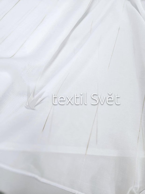 záclona tkaná s hnědou nitkou - Výška [cm]: 290