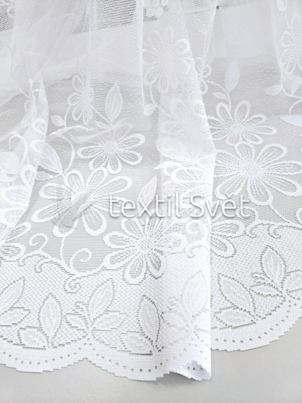 záclona pletená kytka pravidelná - Výška [cm]: 140