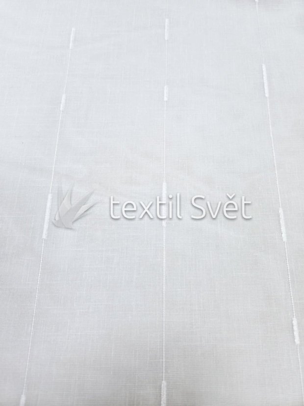 záclona tkaná s silnější bílou nitkou - Výška [cm]: 290