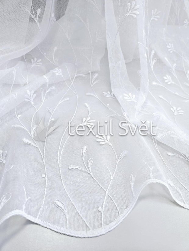 záclona tkaná kytičky sable - Výška [cm]: 290