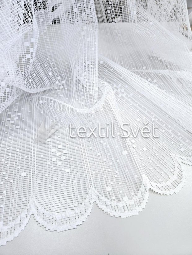 záclona pletená kostičky hrubá - Výška [cm]: 150