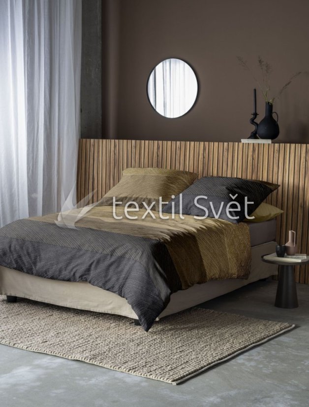 ložní souprava bavlněný flanel - flanel: tmavý vzor