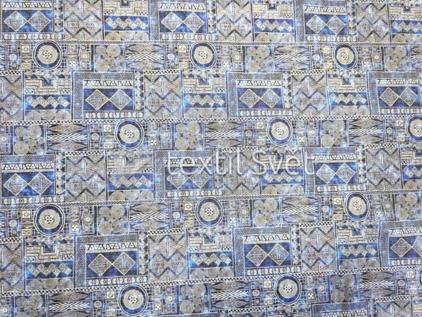 plátna - plátna: indián modrý