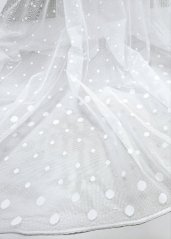 záclona pletená puntíky olůvko