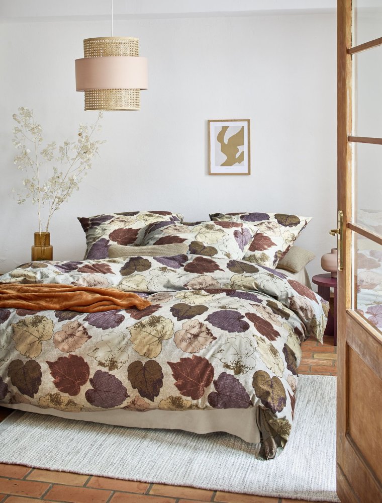 Ložní soupravy - ložní souprava bavlněný satén Irisette - květiny ny světle modré