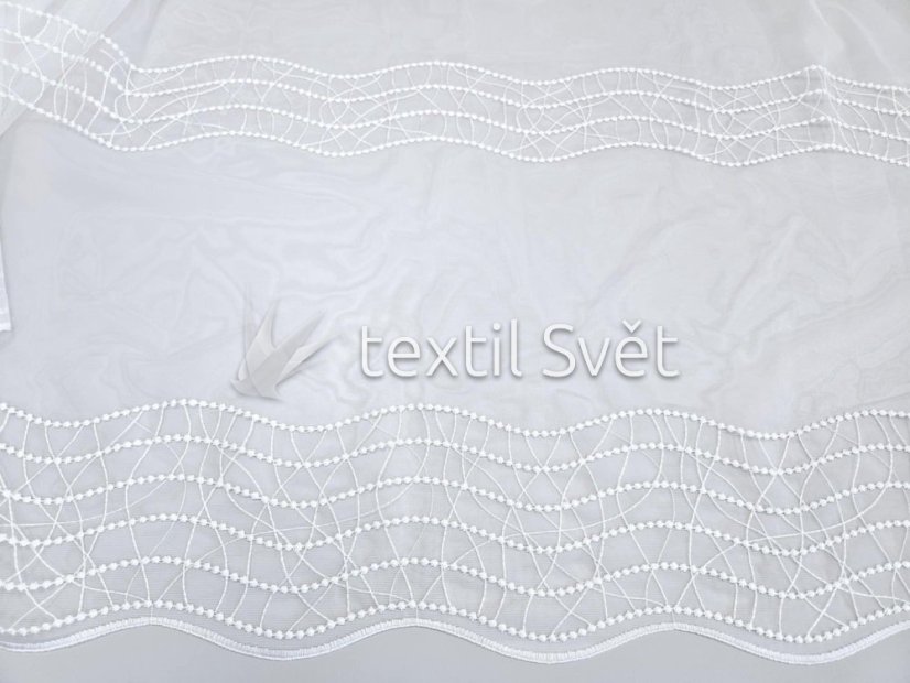 Záclona tkaná vlnky - Výška [cm]: 180