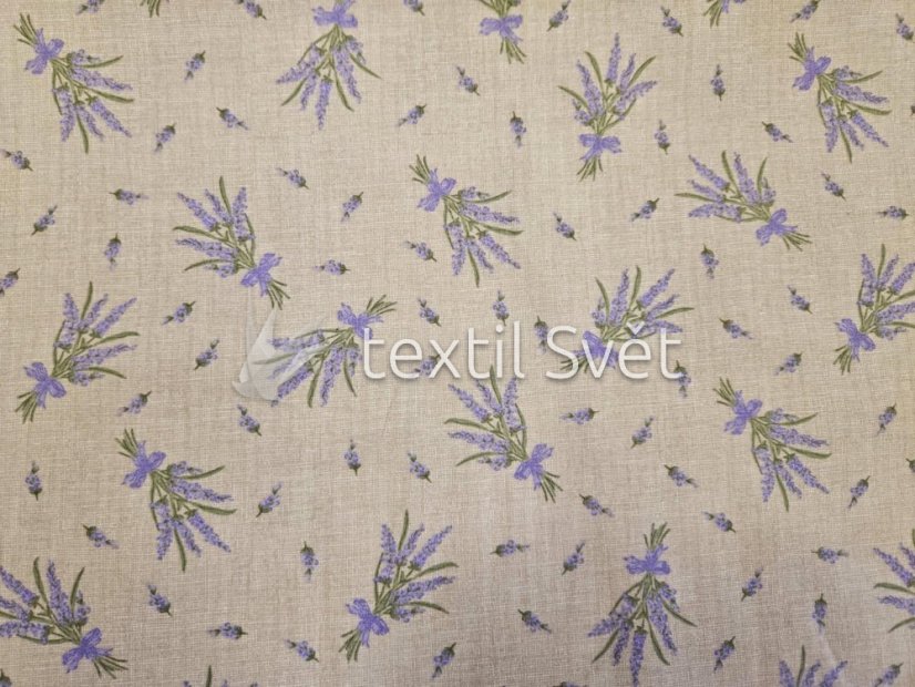 plátna - plátna: levandule režná