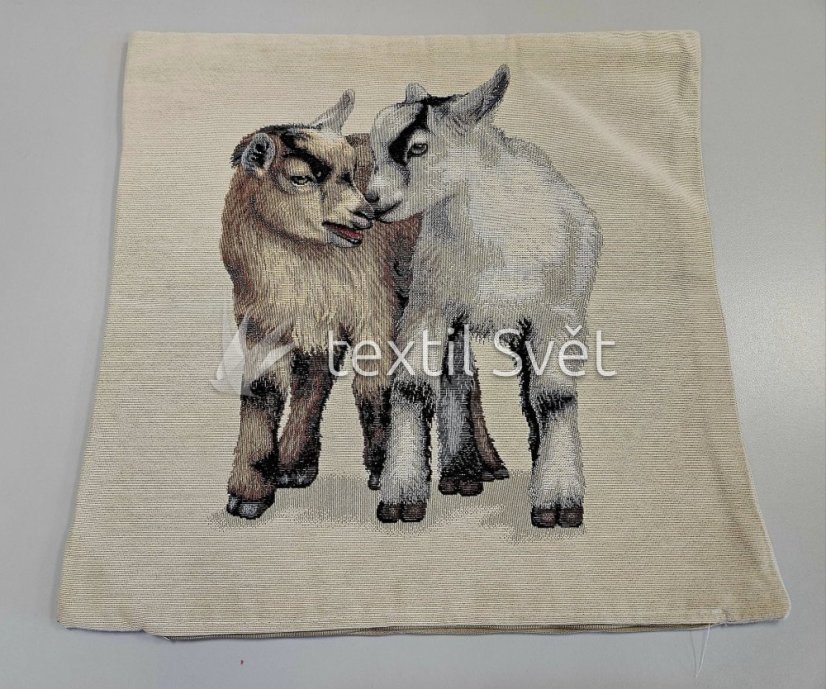 povlak na polštářek "gobelín"- zvířata - Povlak na polštářek GOBELÍN ZVÍŘATA: KOZENKY povlak na polštářek "gobelín"- zvířata - Povlak na polštářek GOBELÍN ZVÍŘATA: KOZENKY