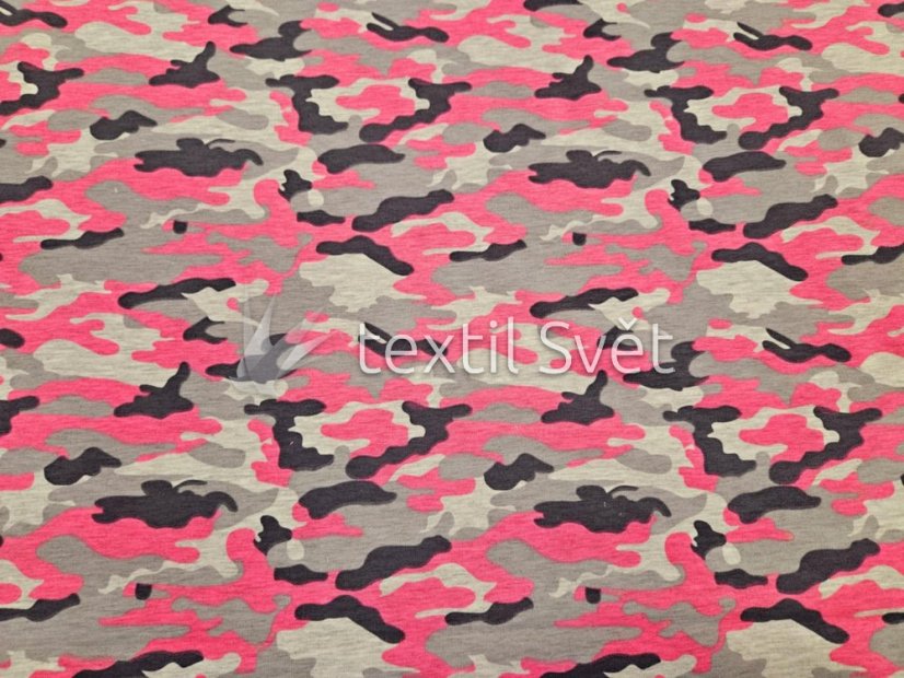 Teplákovina mapy, abstrakce - Teplákovina vzor mapy, abstrakce: maskáč růžový