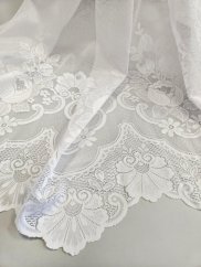 záclona pletená růžička N