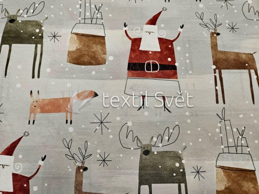 vánoční látky směsové - vánoční látky: vánoce art