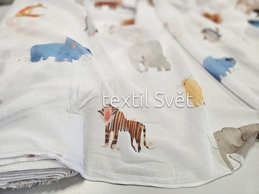 záclona tkaná dětská safari v. 295 cm - Výška [cm]: 295