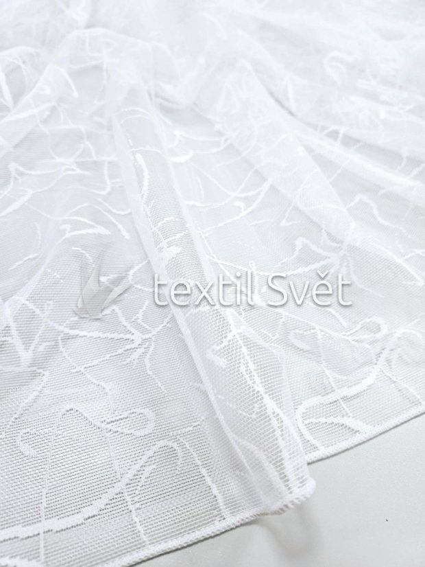 záclona pletená abstrakce olůvko - Výška [cm]: 180