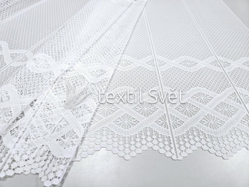 záclona pletená proplétaná vlnka - Výška [cm]: 110