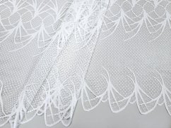 záclona pletená abstrakce-výrazná