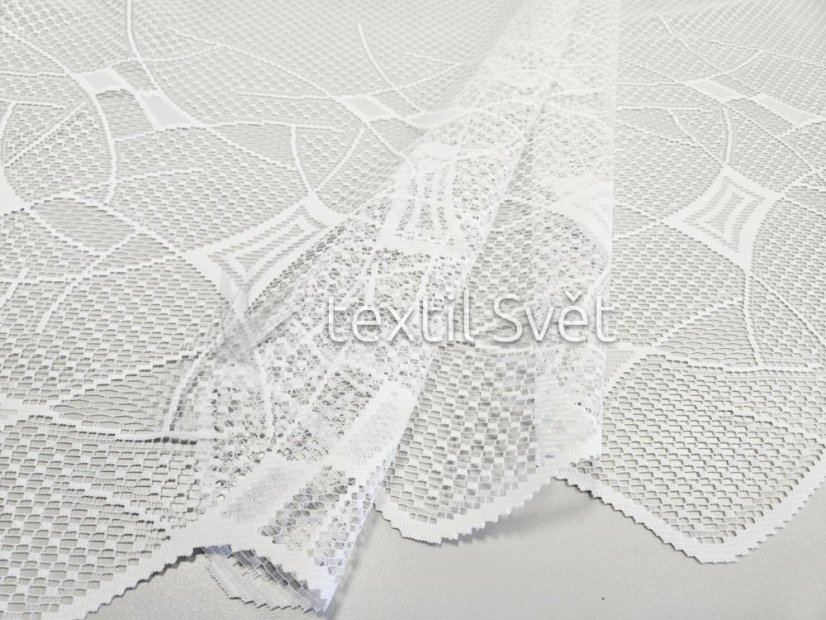 záclona pletená geometrie abstrakce