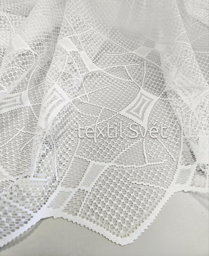 záclona pletená geometrie abstrakce