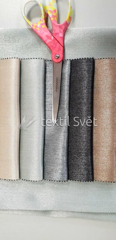 Dimout, blackout - dimout, blackout: dimout lux stříbrná kovová Dimout, blackout - dimout, blackout: dimout lux stříbrná kovová