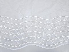 Záclona tkaná vlnky