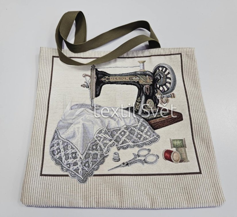 gobelínové tašky - tašky: šicí stroj