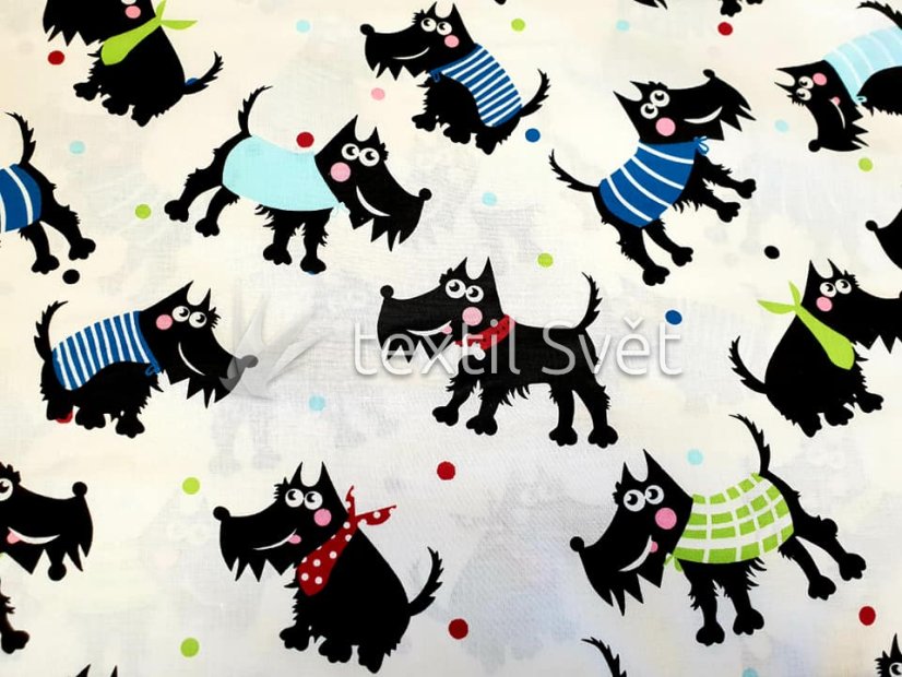 plátna - plátna: pejsci černí