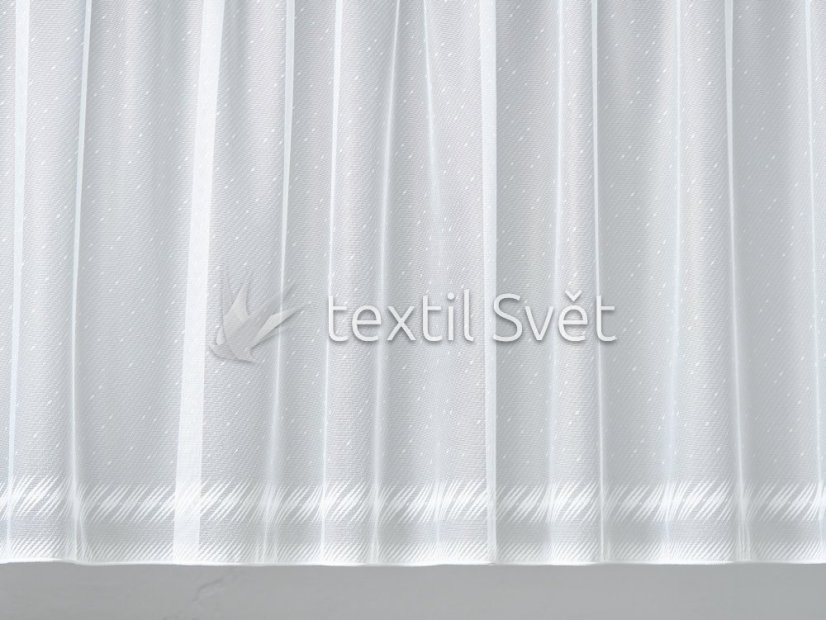 záclona pletená lem olůvko