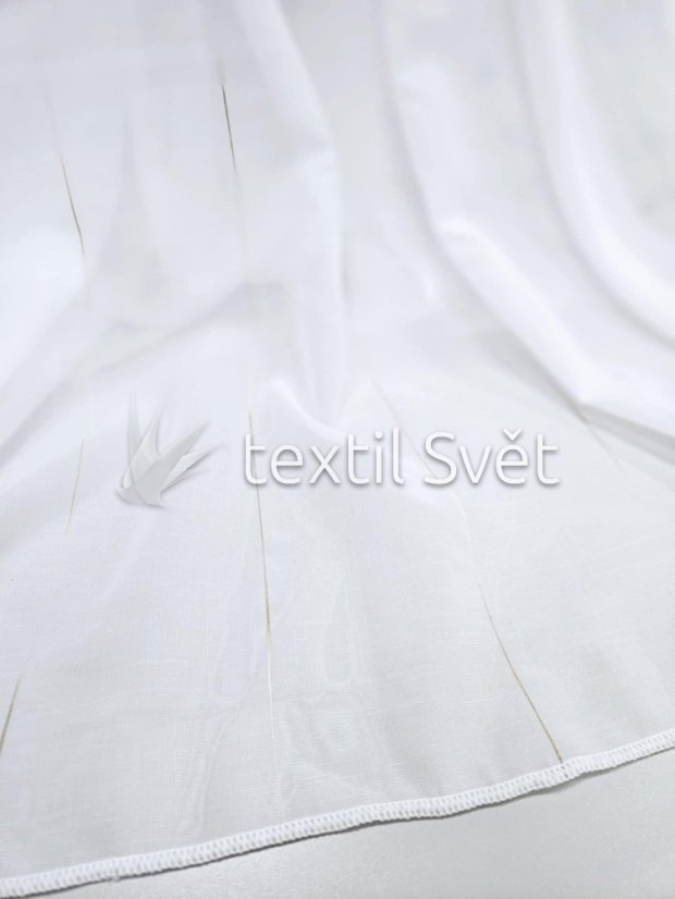 záclona tkaná s hnědou nitkou - Výška [cm]: 290