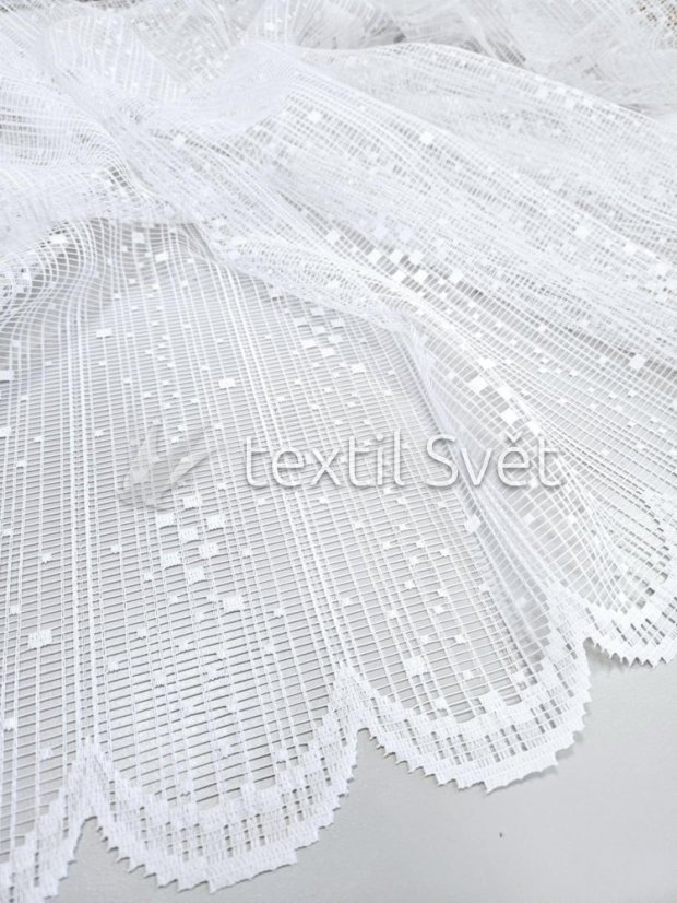 záclona pletená kostičky hrubá - Výška [cm]: 150