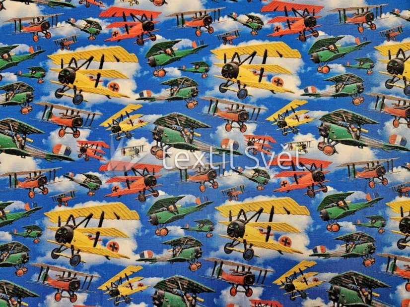 tričkoviny dětský vzor - tričkoviny dětský vzor: letadla tričkoviny dětský vzor - tričkoviny dětský vzor: letadla