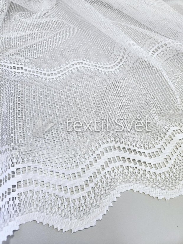 záclona pletená vlnky - Výška [cm]: 60