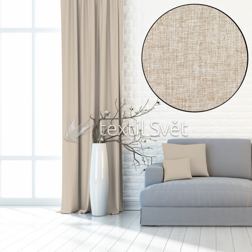 Dimout, blackout - dimout, blackout: blackout 100% béžová světlá