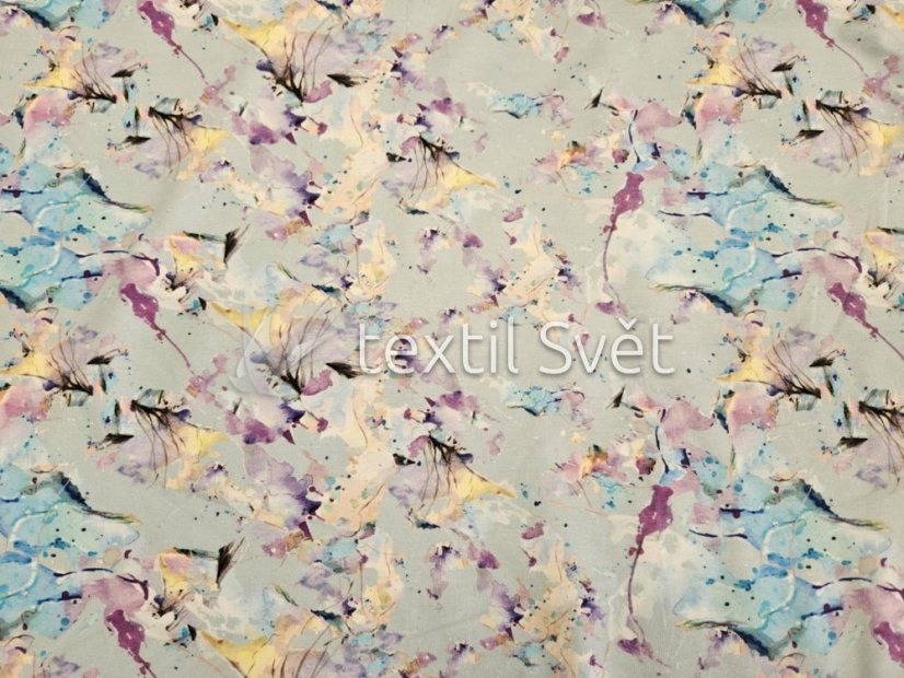 tričkoviny "cool" - tričkoviny "cool": art fialovomodrý