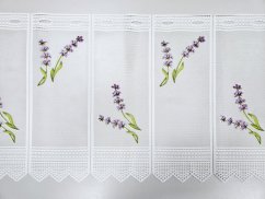 záclona pletená draperka levandule