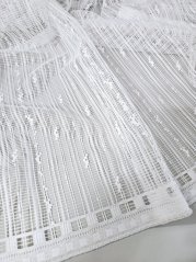 záclona pletená hrubá olůvko