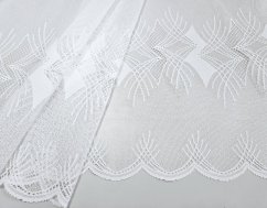 záclona pletená kosočtverce