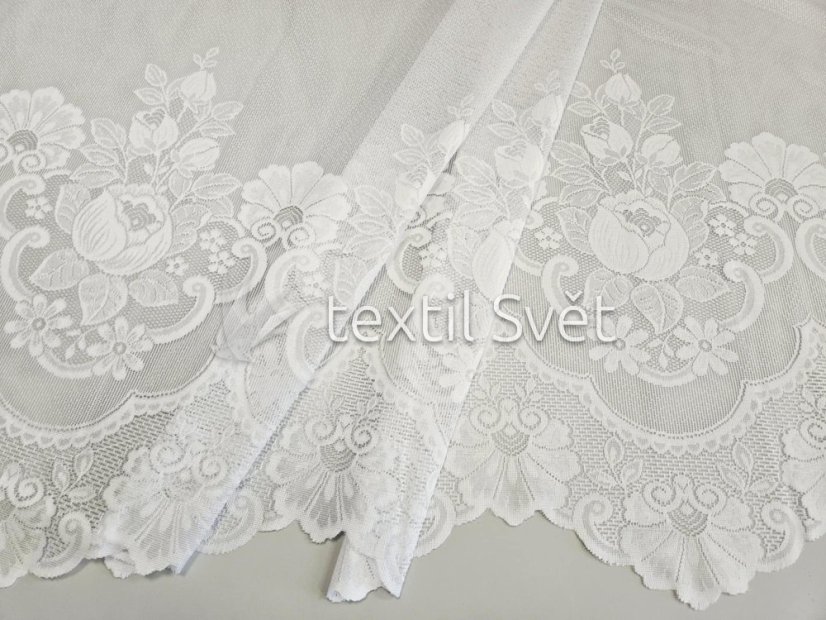 záclona pletená růžička N - Výška [cm]: 180