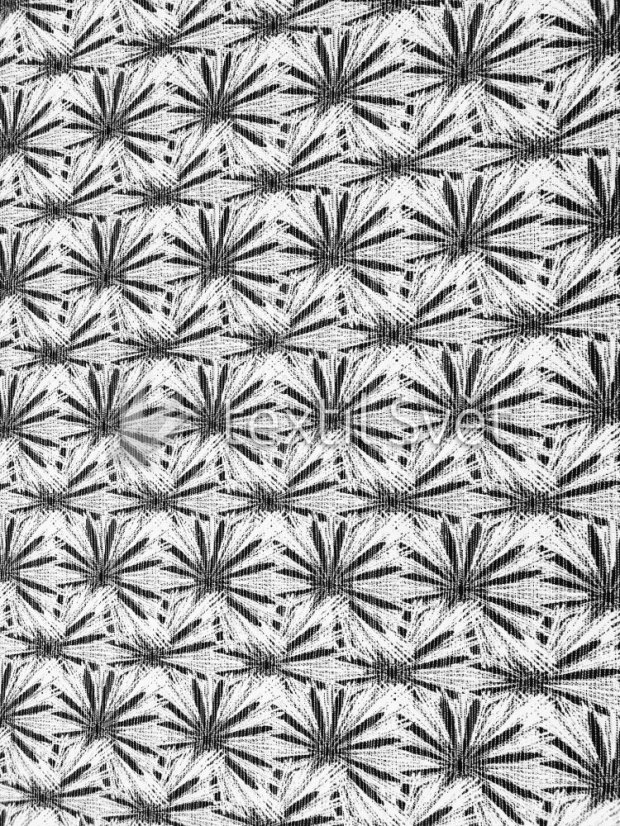 gobelínové látky - gobelínová látka: černobílá hvězdice gobelínové látky - gobelínová látka: černobílá hvězdice