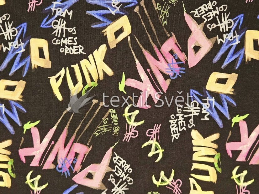 Teplákovina motiv COOL - Teplákovina vzor COOL: PUNK