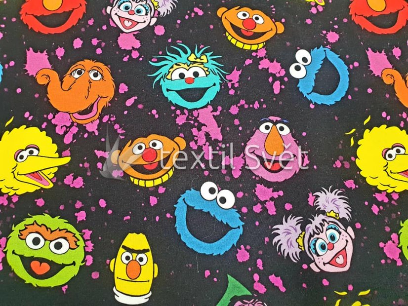 Teplákovina dětské motivy - Teplákovina vzor dětský: smile