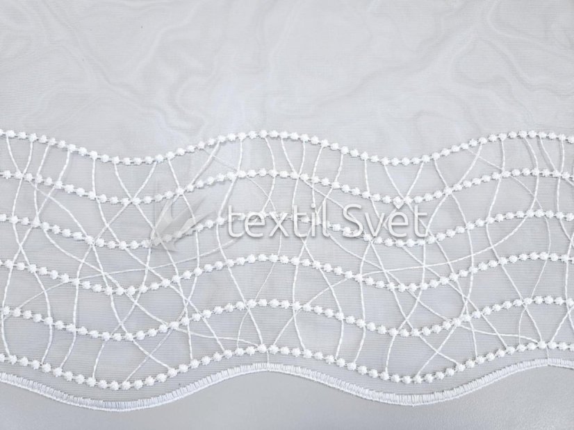 Záclona tkaná vlnky - Výška [cm]: 180