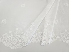 záclona pletená kytičky -sluníčka