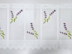 záclona pletená draperka levandule