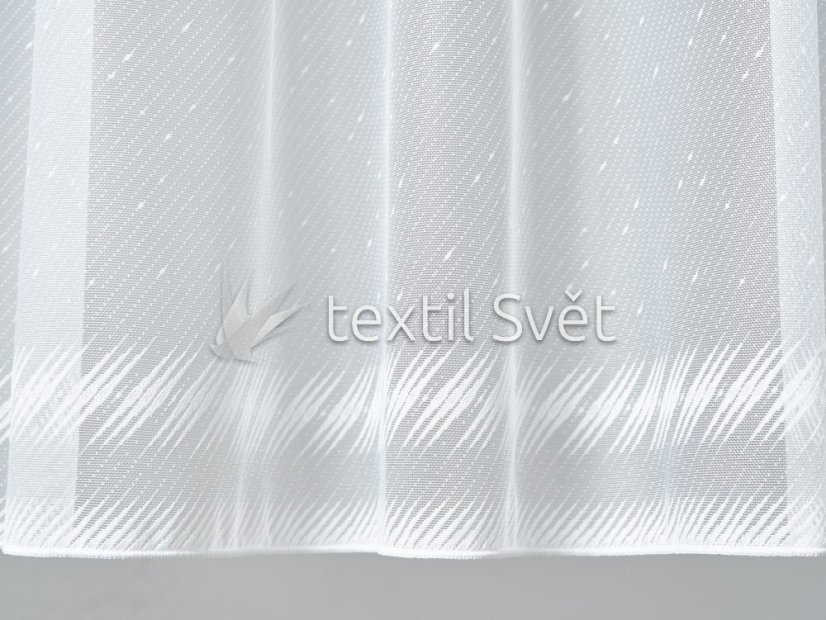 záclona pletená lem olůvko