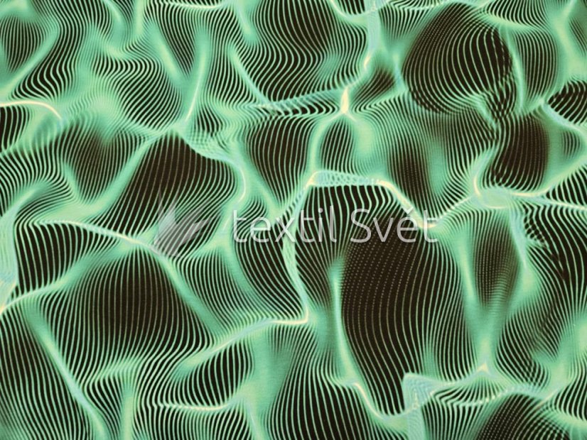 Teplákovina mapy, abstrakce - Teplákovina vzor mapy, abstrakce: zelenočerná abstrakce