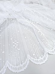 záclona pletená kostičky hrubá